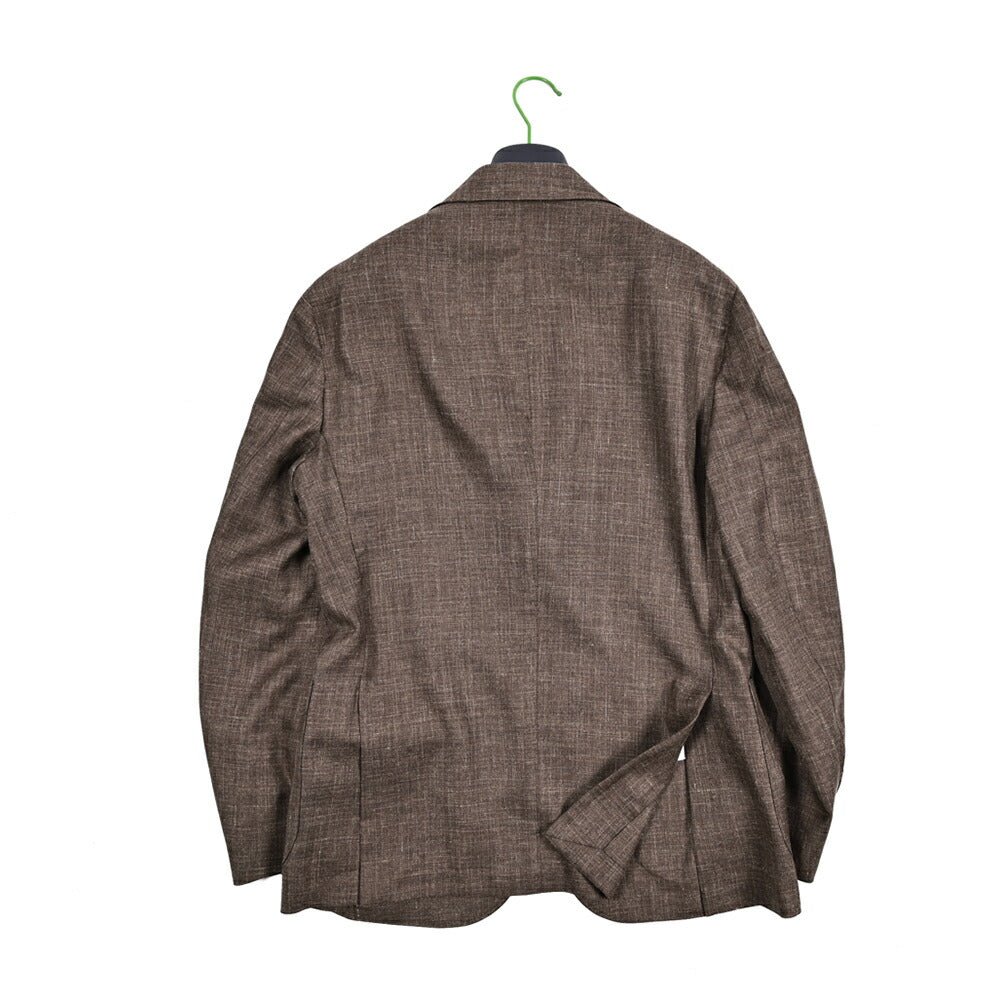 BARBA JACKET JIMMY ウール混リネン 段返り3Bシングルテーラードジャケット｜434094-48｜GUARDAROBA MILANO OFFICIAL STORE