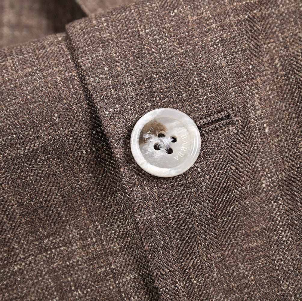 BARBA JACKET JIMMY ウール混リネン 段返り3Bシングルテーラードジャケット｜434094-48｜GUARDAROBA MILANO OFFICIAL STORE