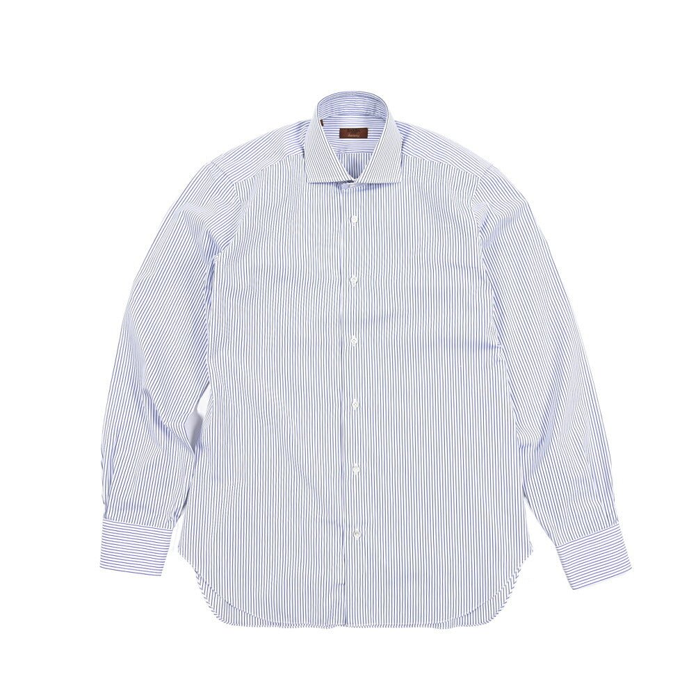BARBA JOURNEY コットン100% ホリゾンタルカラーシャツ｜435741｜GUARDAROBA MILANO OFFICIAL STORE