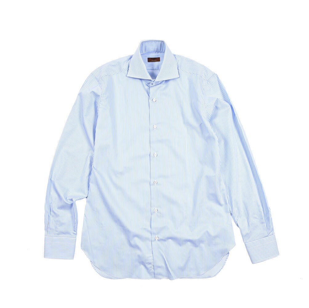 BARBA JOURNEY コットン100% ホリゾンタルカラーシャツ｜435749｜GUARDAROBA MILANO OFFICIAL STORE