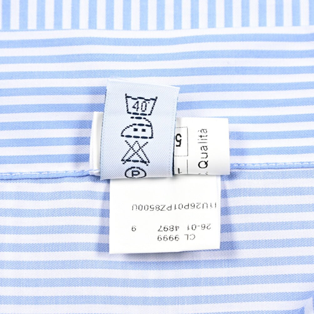 BARBA JOURNEY コットン100% ホリゾンタルカラーシャツ｜435749｜GUARDAROBA MILANO OFFICIAL STORE