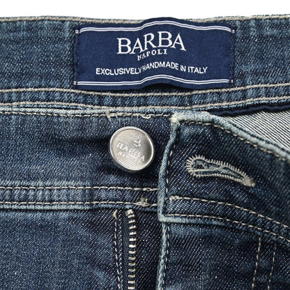 BARBA “MASON” ストレッチデニム スリムジーンズ / デニスラ ブルー 35 | GUARDAROBA MILANO OFFICIAL STORE