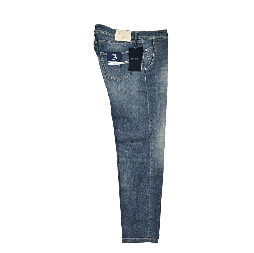 BARBA “MASON” ストレッチデニム スリムジーンズ / デニスラ ブルー 35 | GUARDAROBA MILANO OFFICIAL STORE