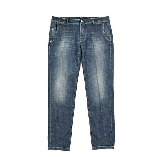 BARBA “MASON” ストレッチデニム スリムジーンズ / デニスラ ブルー 35 | GUARDAROBA MILANO OFFICIAL STORE