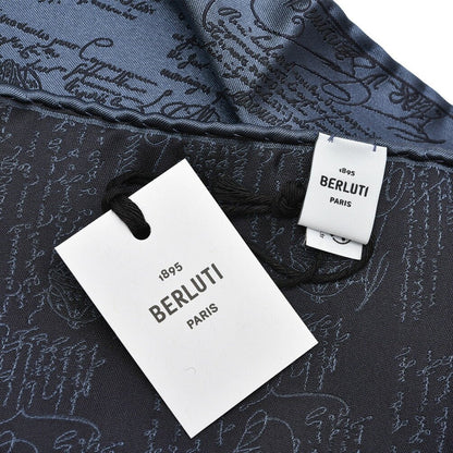BERLUTI マルベリーシルク100% スクリット柄ポケットチーフ｜421380｜GUARDAROBA MILANO OFFICIAL STORE