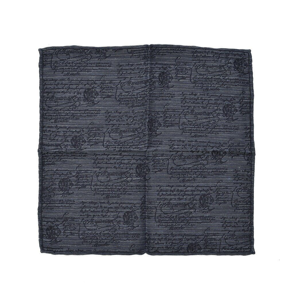 BERLUTI マルベリーシルク100% スクリット柄ポケットチーフ｜421383｜GUARDAROBA MILANO OFFICIAL STORE