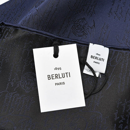 BERLUTI マルベリーシルク100% スクリット柄ポケットチーフ｜421384｜GUARDAROBA MILANO OFFICIAL STORE