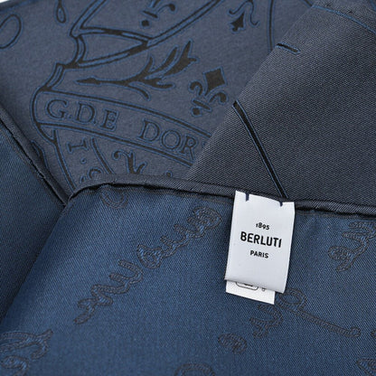BERLUTI マルベリーシルク100% スクリット柄ポケットチーフ｜421386｜GUARDAROBA MILANO OFFICIAL STORE