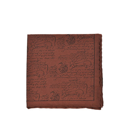BERLUTI シルク100% スクリット柄ポケットチーフ｜421388｜GUARDAROBA MILANO OFFICIAL STORE