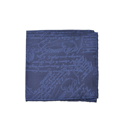 BERLUTI シルク100% スクリット柄ポケットチーフ｜421394｜GUARDAROBA MILANO OFFICIAL STORE
