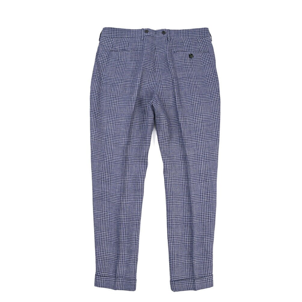 BERWICH “BARBER” リネン100% ツータックスラックス パープル(lt violet) 48 | GUARDAROBA MILANO OFFICIAL STORE