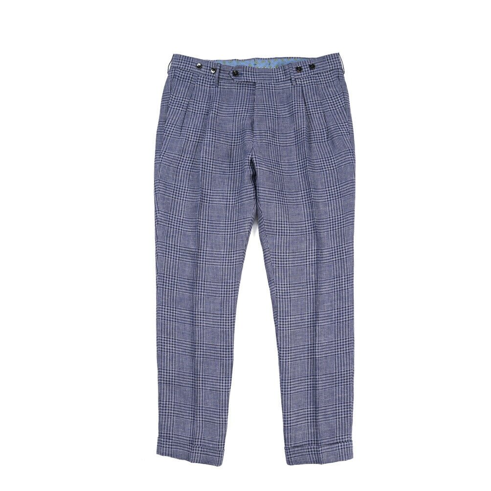 BERWICH “BARBER” リネン100% ツータックスラックス パープル(lt violet) 48 | GUARDAROBA MILANO OFFICIAL STORE