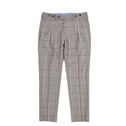 BERWICH “BARBER” ヴァージンウール100% ツータックスラックス グレージュ(greige) 46 | GUARDAROBA MILANO OFFICIAL STORE