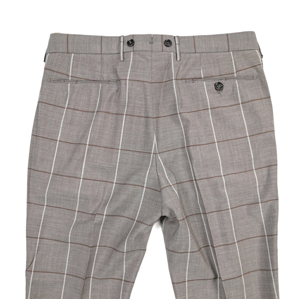 BERWICH “BARBER” ヴァージンウール100% ツータックスラックス グレージュ(greige) 46 | GUARDAROBA MILANO OFFICIAL STORE