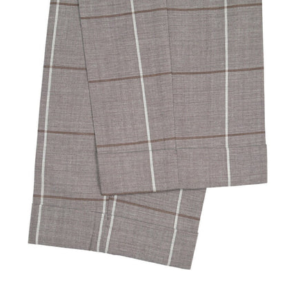 BERWICH “BARBER” ヴァージンウール100% ツータックスラックス グレージュ(greige) 46 | GUARDAROBA MILANO OFFICIAL STORE