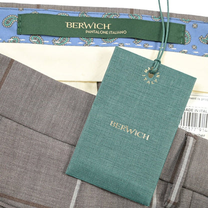 BERWICH “BARBER” ヴァージンウール100% ツータックスラックス グレージュ(greige) 46 | GUARDAROBA MILANO OFFICIAL STORE
