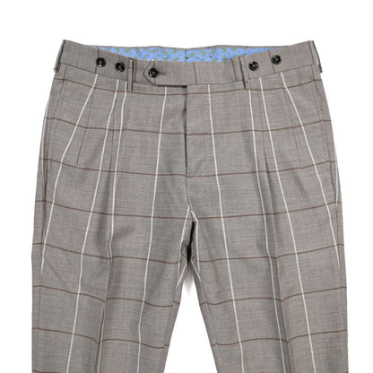 BERWICH “BARBER” ヴァージンウール100% ツータックスラックス グレージュ(greige) 46 | GUARDAROBA MILANO OFFICIAL STORE