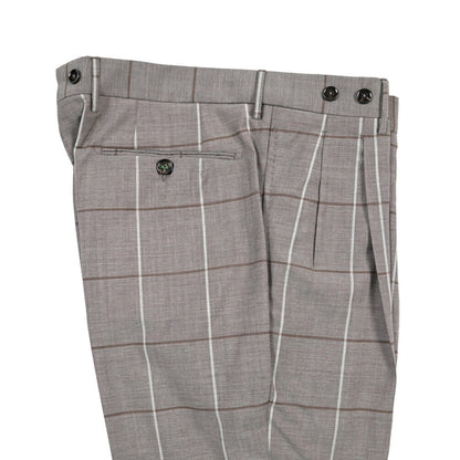 BERWICH “BARBER” ヴァージンウール100% ツータックスラックス グレージュ(greige) 46 | GUARDAROBA MILANO OFFICIAL STORE