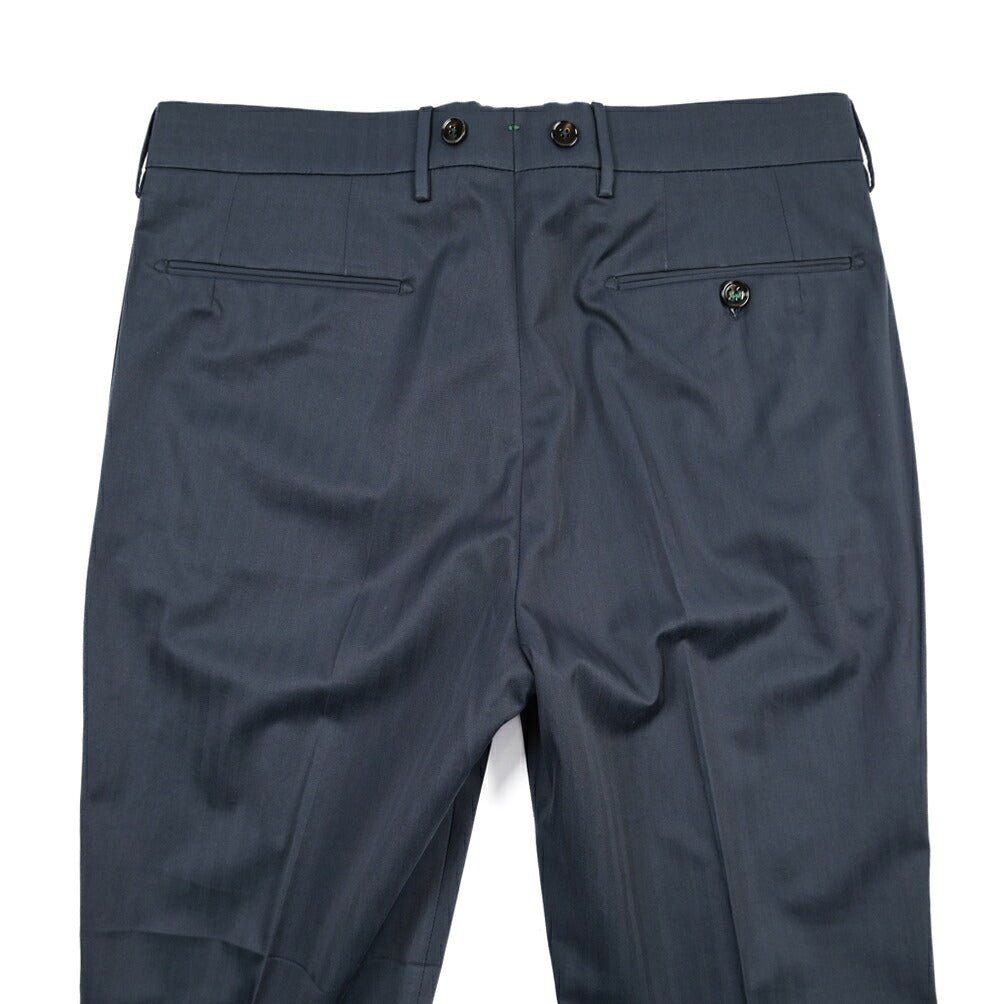BERWICH “BARBER” コットン100% ツータックチノパンツ(ソラーロ) ネイビー(navy) 46 | GUARDAROBA MILANO OFFICIAL STORE