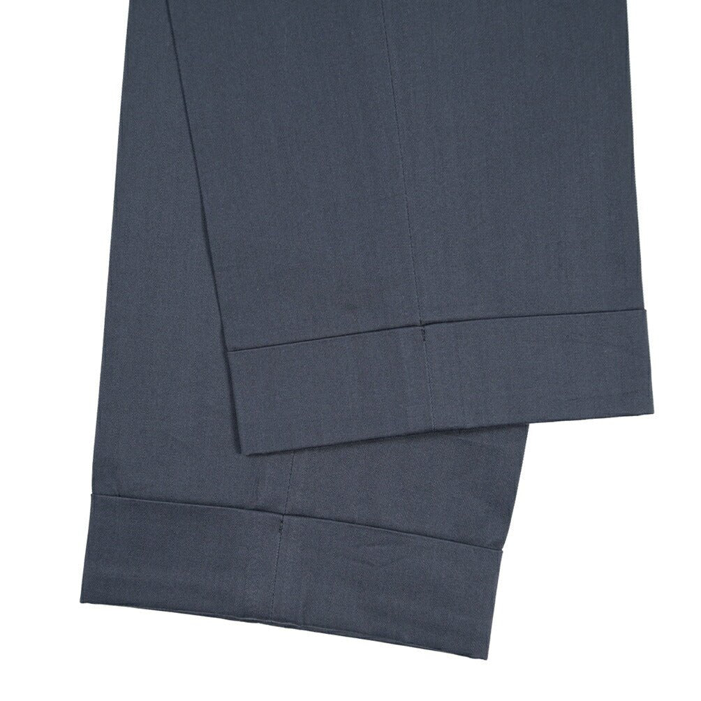 BERWICH “BARBER” コットン100% ツータックチノパンツ(ソラーロ) ネイビー(navy) 46 | GUARDAROBA MILANO OFFICIAL STORE