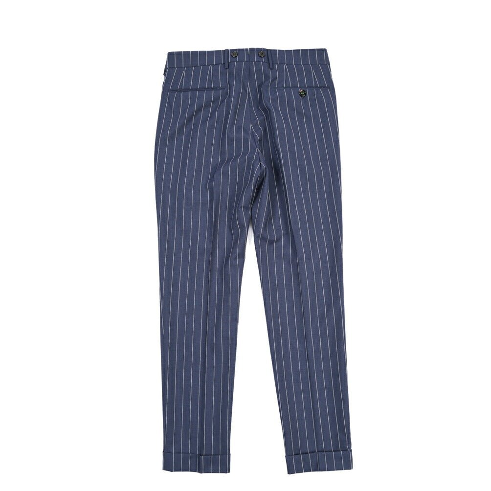 BERWICH “BARBER” ウール100% ツータックスラックス / CANONICO製生地 ネイビー(blue) 44 | GUARDAROBA MILANO OFFICIAL STORE