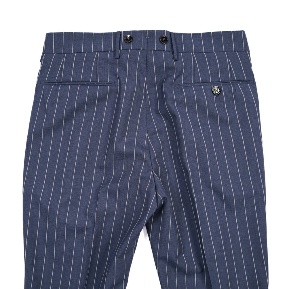 BERWICH “BARBER” ウール100% ツータックスラックス / CANONICO製生地 ネイビー(blue) 44 | GUARDAROBA MILANO OFFICIAL STORE