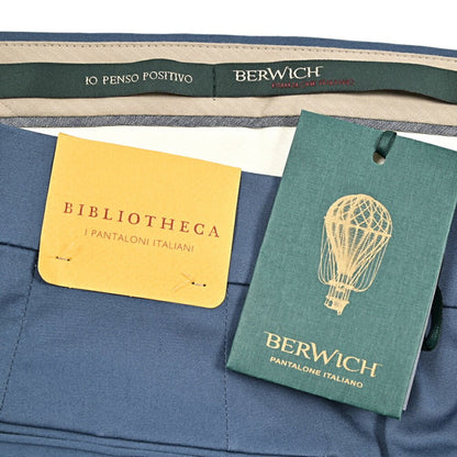 BERWICH "BARBER" ストレッチコットン ツータックスラックス｜425192 - 48｜GUARDAROBA MILANO OFFICIAL STORE