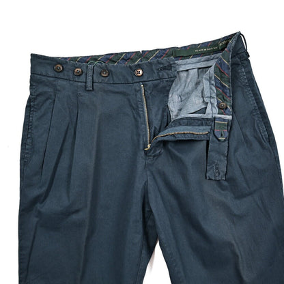 BERWICH "BARBER" ストレッチコットン ツータックスラックス｜425198 - 44｜GUARDAROBA MILANO OFFICIAL STORE