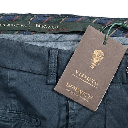 BERWICH "BARBER" ストレッチコットン ツータックスラックス｜425198 - 44｜GUARDAROBA MILANO OFFICIAL STORE