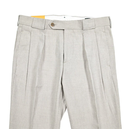 BERWICH "BARBER" リネン混 ツータックスラックス｜425221 - 46｜GUARDAROBA MILANO OFFICIAL STORE