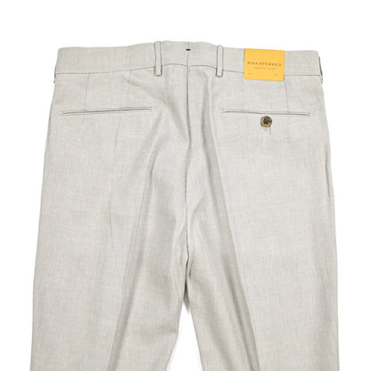 BERWICH "BARBER" リネン混 ツータックスラックス｜425221 - 46｜GUARDAROBA MILANO OFFICIAL STORE