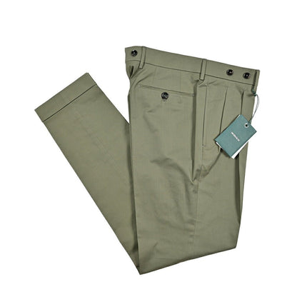 BERWICH "BARBER" ストレッチコットン ツータックスラックス｜425479 - 46｜GUARDAROBA MILANO OFFICIAL STORE