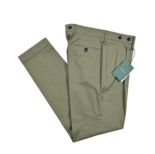 BERWICH "BARBER" ストレッチコットン ツータックスラックス｜425479 - 46｜GUARDAROBA MILANO OFFICIAL STORE