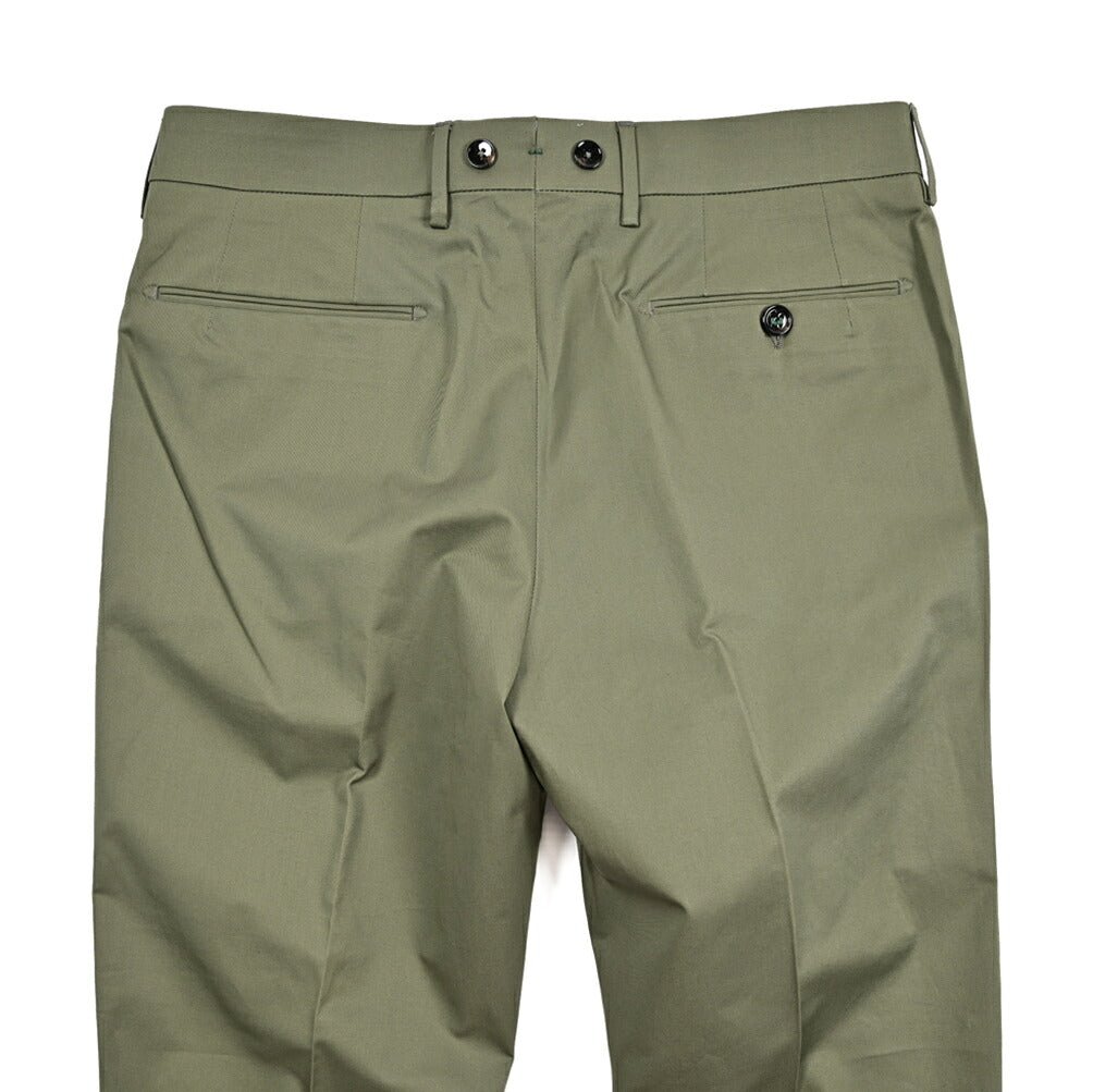 BERWICH "BARBER" ストレッチコットン ツータックスラックス｜425479 - 46｜GUARDAROBA MILANO OFFICIAL STORE
