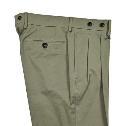 BERWICH "BARBER" ストレッチコットン ツータックスラックス｜425479 - 46｜GUARDAROBA MILANO OFFICIAL STORE