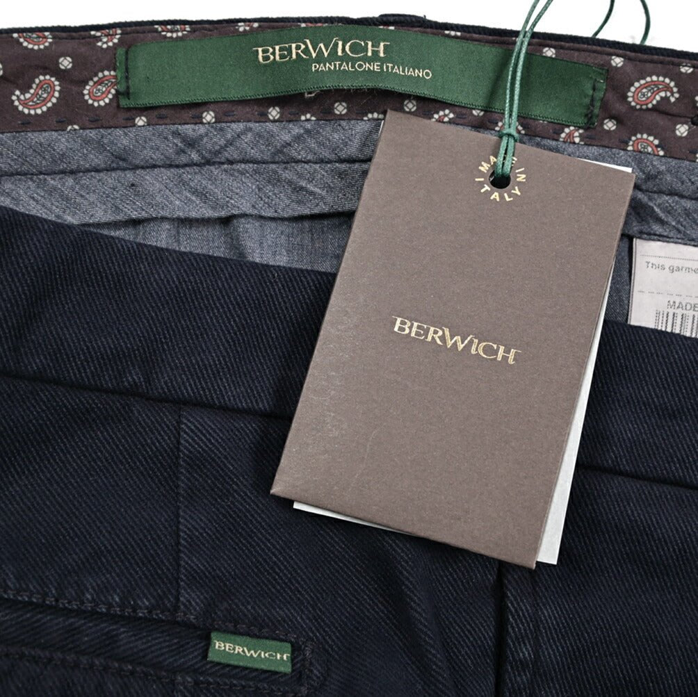 BERWICH "BARBER" ストレッチコットン ツータックパンツ｜433715-48｜GUARDAROBA MILANO OFFICIAL STORE