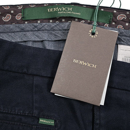 BERWICH "BARBER" ストレッチコットン ツータックパンツ｜433715-48｜GUARDAROBA MILANO OFFICIAL STORE