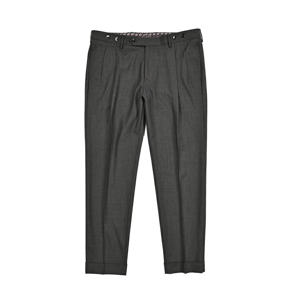 BERWICH "BARBER" 高機能ストレッチウール ツータックスラックス｜433983-50｜GUARDAROBA MILANO OFFICIAL STORE