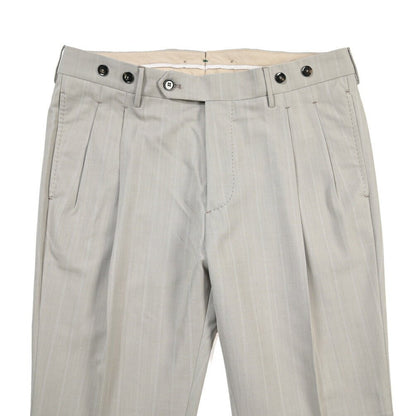 BERWICH “BARBER” ツータックウールスラックス グレージュ(desert) 46 | GUARDAROBA MILANO OFFICIAL STORE