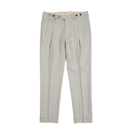 BERWICH “BARBER” ツータックウールスラックス グレージュ(desert) 46 | GUARDAROBA MILANO OFFICIAL STORE