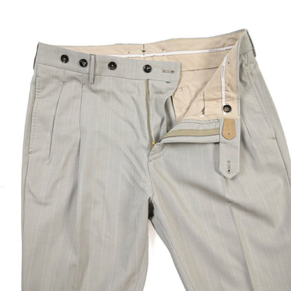 BERWICH “BARBER” ツータックウールスラックス グレージュ(desert) 46 | GUARDAROBA MILANO OFFICIAL STORE