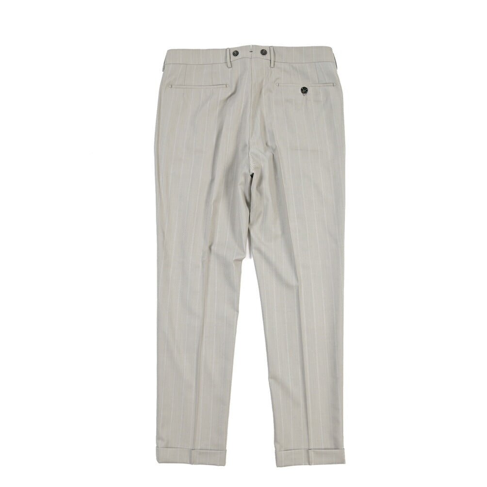 BERWICH “BARBER” ツータックウールスラックス グレージュ(desert) 46 | GUARDAROBA MILANO OFFICIAL STORE