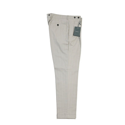 BERWICH “BARBER” ツータックウールスラックス グレージュ(desert) 46 | GUARDAROBA MILANO OFFICIAL STORE