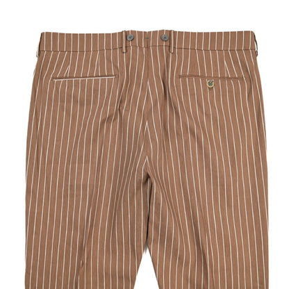 BERWICH “BARBER” リヨセル混リネン ツータックスラックス ブラウン(brown) 52 | GUARDAROBA MILANO OFFICIAL STORE