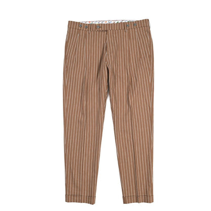 BERWICH “BARBER” リヨセル混リネン ツータックスラックス ブラウン(brown) 52 | GUARDAROBA MILANO OFFICIAL STORE