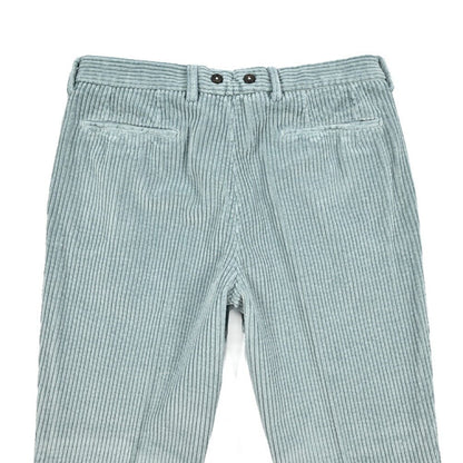 BERWICH “BARBER - GD” コットン100% 太畝コーデュロイツータックパンツ ブルー(ds1471) 44 | GUARDAROBA MILANO OFFICIAL STORE