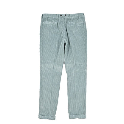 BERWICH “BARBER - GD” コットン100% 太畝コーデュロイツータックパンツ ブルー(ds1471) 44 | GUARDAROBA MILANO OFFICIAL STORE