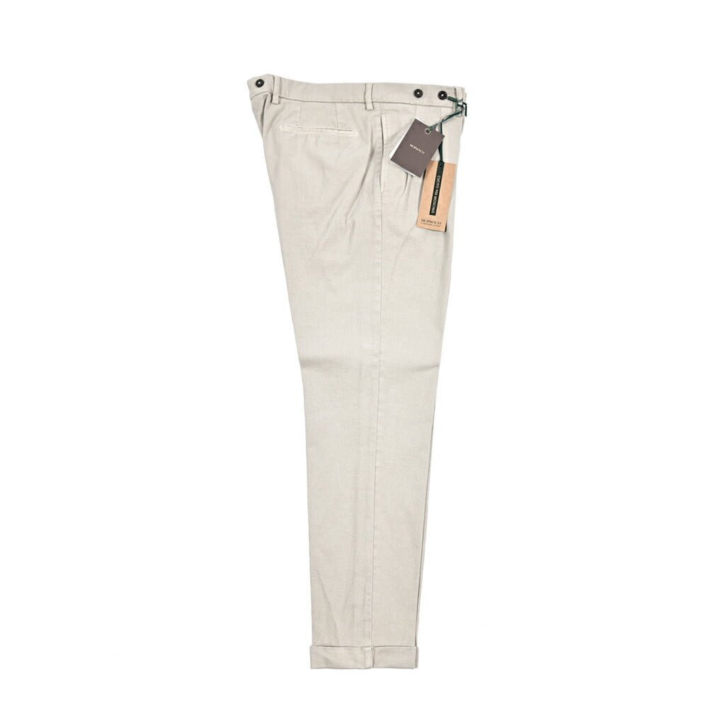 BERWICH "BARBER - GD" ストレッチコットン ツータックパンツ｜433619-48｜GUARDAROBA MILANO OFFICIAL STORE