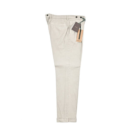 BERWICH "BARBER - GD" ストレッチコットン ツータックパンツ｜433619-48｜GUARDAROBA MILANO OFFICIAL STORE