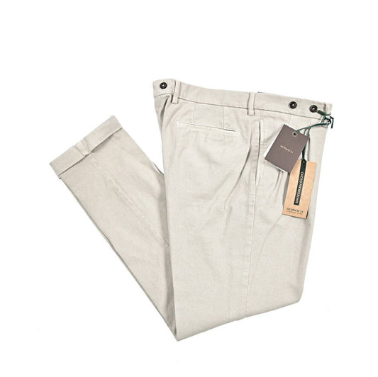 BERWICH "BARBER - GD" ストレッチコットン ツータックパンツ｜433619-48｜GUARDAROBA MILANO OFFICIAL STORE